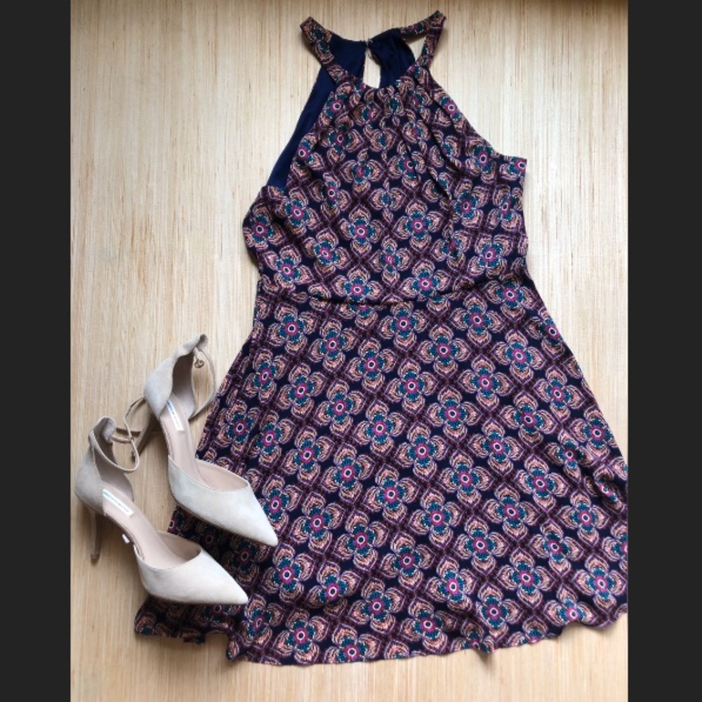 EXPRESS halter patterned dress size 12